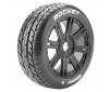B-ROCKET 1/8 FR/RR SOFT HEX 17MM SPOKE/BLACK