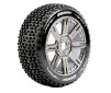 B-PIRATE 1/8 FR/R R SUPER SOFT HEX 17MM SPOKE/BL