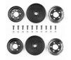 JAY HALSEY RC10 FRONT WHEELS, CHROME