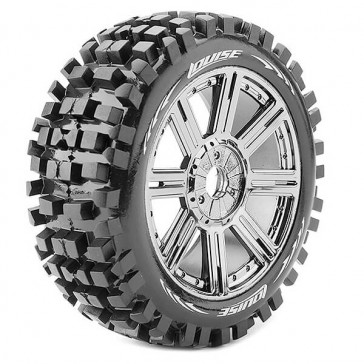B-ULLDOZE 1/8 FR/RR SOFT HEX 17MM SPOKE/CHROME