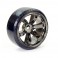 1/10 STREET/DRIFT TYRE 6-SPOKE WHEEL (6MM OFFSET)