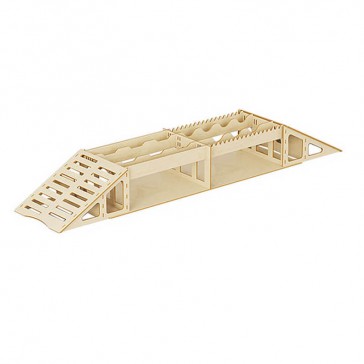 WOOD BOARD CLIMBING Z RAMP/TABLETOP 180x885x110mm