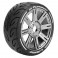 GT-TARMAC 1/8 FR/RR SUPER SOFT HEX 17MM SPOKE/BLA
