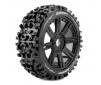 B-PIONEER 1/8 FR/R R SOFT HEX 17MM SPOKE/BLACK