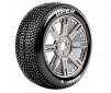 B-VIPER 1/8 FR/RR SOFT HEX 17MM SPOKE/CHROME BL
