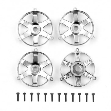 DC10 FT ADJ. WHEEL FACE PLATE, SILVER (4)