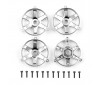 DC10 FT ADJ. WHEEL FACE PLATE, SILVER (4)