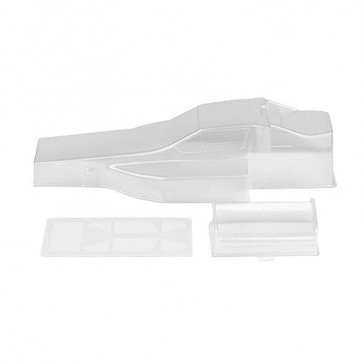 RC10 PROTECH II BODYSHELL AND WING (CLEAR)