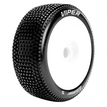 B-VIPER 1/8 FR/RR SUPER SOFT HEX 17MM WHITE