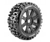 B-ULLDOZE 1/8 FR/RR SOFT HEX 17MM SPOKE/BLACK