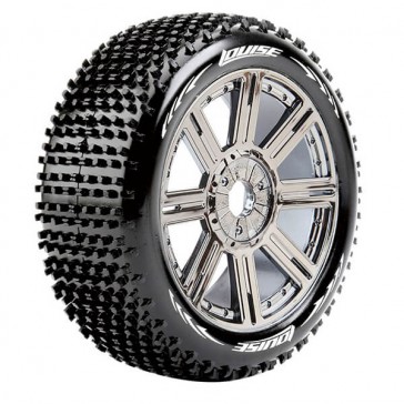 B-HORNET 1/8 FR/RR SOFT HEX 17MM SPOKE/BLACK CH