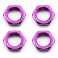 17mm X 1.0 PURPLE SERRATED WHEEL NUTS (4PCS)