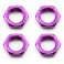 17mm X 1.0 PURPLE SERRATED WHEEL NUTS (4PCS)