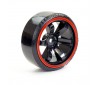 1/10 STREET/DRIFT TYRE 6-SPOKE WHEEL (6MM OFFSET)