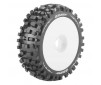 B-ULLDOZE 1/8 FR/RR SOFT HEX 17MM WHITE