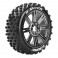 B-ROCK 1/8 FR/RR S OFT HEX 17MM SPOKE/CHROME BLA