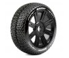 B-TURBO 1/8 FR/RR SOFT HEX 17MM SPOKE/BLACK