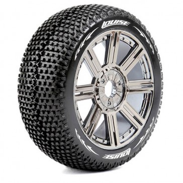 B-TURBO 1/8 FR/RR SUPER SOFT HEX 17MM SPOKE/BLAC