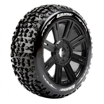 B-MAZINGER 1/8 FR/ RR SOFT HEX 17MM SPOKE/BLACK