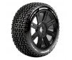 B-PIRATE 1/8 FR/R R SOFT HEX 17MM SPOKE/BLACK