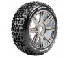 B-MAZINGER 1/8 FR/ RR SOFT HEX 17MM SPOKE/CHROME