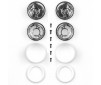 JAY HALSEY RC10 REAR WHEELS, CHROME