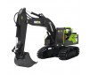 2.4G 11CH RC EXCAVATOR GREEN 680° TURNTABLE w/SMOKE