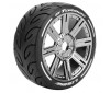GT-TARMAC 1/8 FR/RR SOFT HEX 17MM SPOKE/BLACK CH