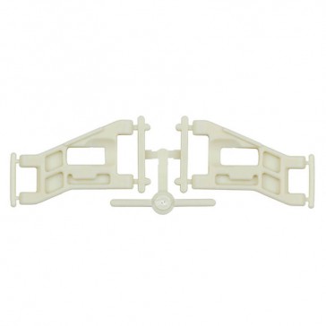 RC10 FRONT WIDE SUSPENSION ARMS WHITE