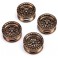 Black Rhino Wheel 1.0 7mm Hex (4): SCX24