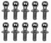 RC10 BALLSTUD SET .20, SILVER