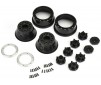 1/10 Raid Bead-Loc Fr/Rr 2.2/3.0 12 & 14mm SC Wheels (2) Silvr/Blk