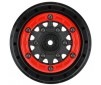 1/10 Raid Bead-Loc Fr/Rr 2.2/3.0 12 & 14mm SC Wheels (2) Red/Black