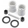 2.6 Wheel with Beadlock Ring Black (2): LMT 2.0