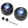 BKT 2.6 Monster Truck Tire Med Premount Blue (2): LMT 2.0