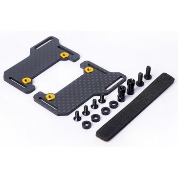 Shorty Battery Mount Set 2.0mm Carbon - Optima Mid
