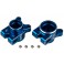 FT RC10B7 REAR HUB SET BLUE ALUMINIUM