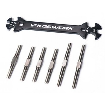 Turnbuckle Set HD Koswork( 6) Tamiya BBX