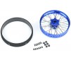 1/4 Pro-Spec Aluminum V2 Bead Front Wheel Blue/Blue (1): Promoto-MX
