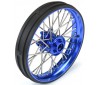 1/4 Pro-Spec Aluminum V2 Bead Front Wheel Blue/Blue (1): Promoto-MX
