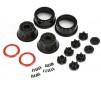 1/10 Raid Bead-Loc Fr/Rr 2.2/3.0 12 & 14mm SC Wheels (2) Red/Black