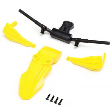 Fender Handguards & Handle Bars Yellow: Promoto-SM