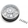 Rear Wheel Set Satin Chrome: PM-SM