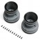 MT Wheel Black Beadlock Light Grey (2): Mini LMT