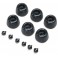 Rubber Lean Bar Wheels & Stops (6): Promoto-SM
