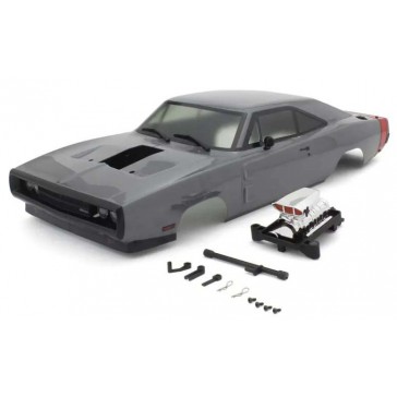 Carrosserie Fazer VE 1:10 FZ02L Dodge Charger 1970 Gris