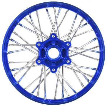 1/4 Pro-Spec Aluminum V2 Bead Rear Wheel Blue/Blue (1): Promoto-MX