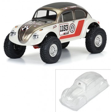 VOLKSWAGEN BEETLE CLEAR BODY FOR 313MM CRAWLER
