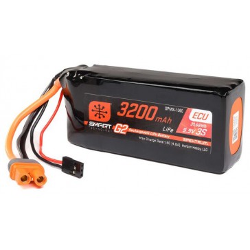 9.9V 3200mAh 3S 10C Smart G2 ECU LiFe Battery: IC3