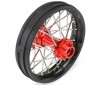 1/4 Pro-Spec Aluminum V2 Bead Rear Wheel Black/Red (1): Promoto-MX
